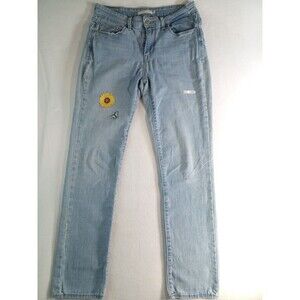 Levi’s 711 Skinny Jeans Womens W29 L30  Stretch Denim Custom Patches (P)